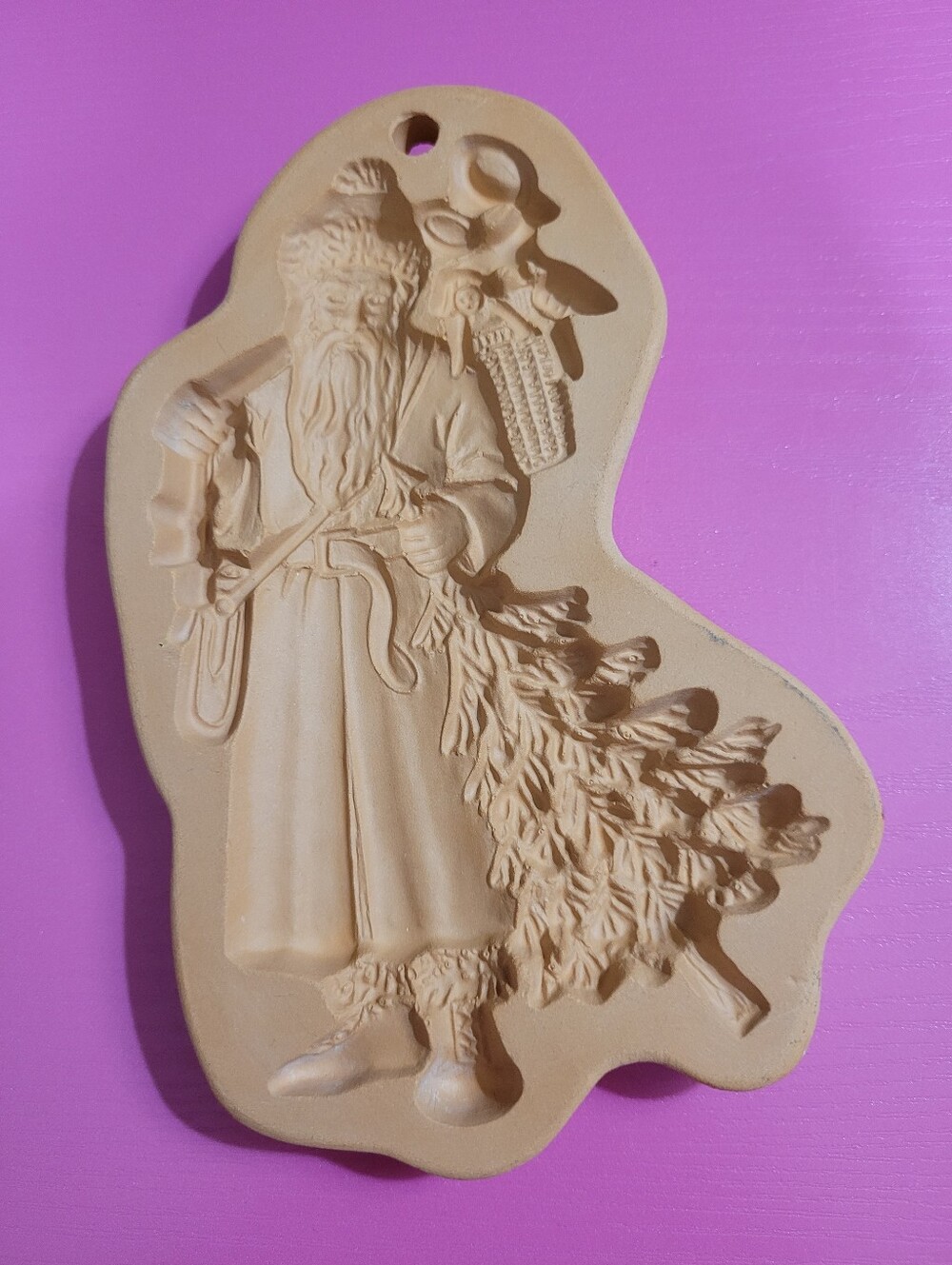 Vintage 1994 Cotton Press Old World Santa Clay Paper Press (1137) - Picture 1 of 3